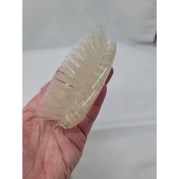 Vintage Gold Vanity Hairbrush Floral Design 10" With Removable Brush - Picture 7 of 7